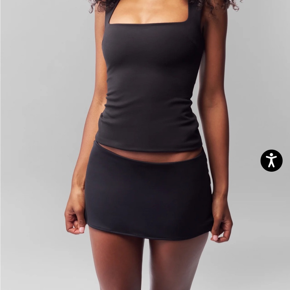 Guizio Micro Mini Stretch Skirt, Medium